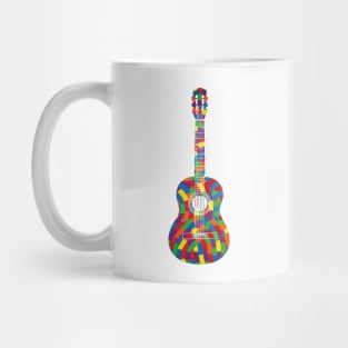 Classical Guitar Colorful Texture Mug